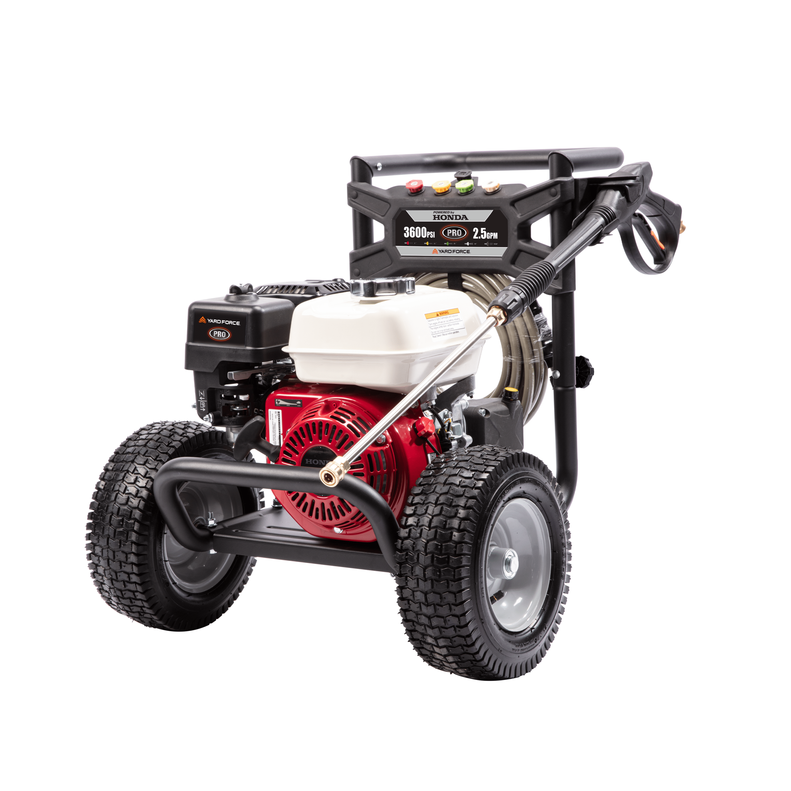 Yard Force 3600 PSI Gas Pressure Washer: Honda GX200 Engine