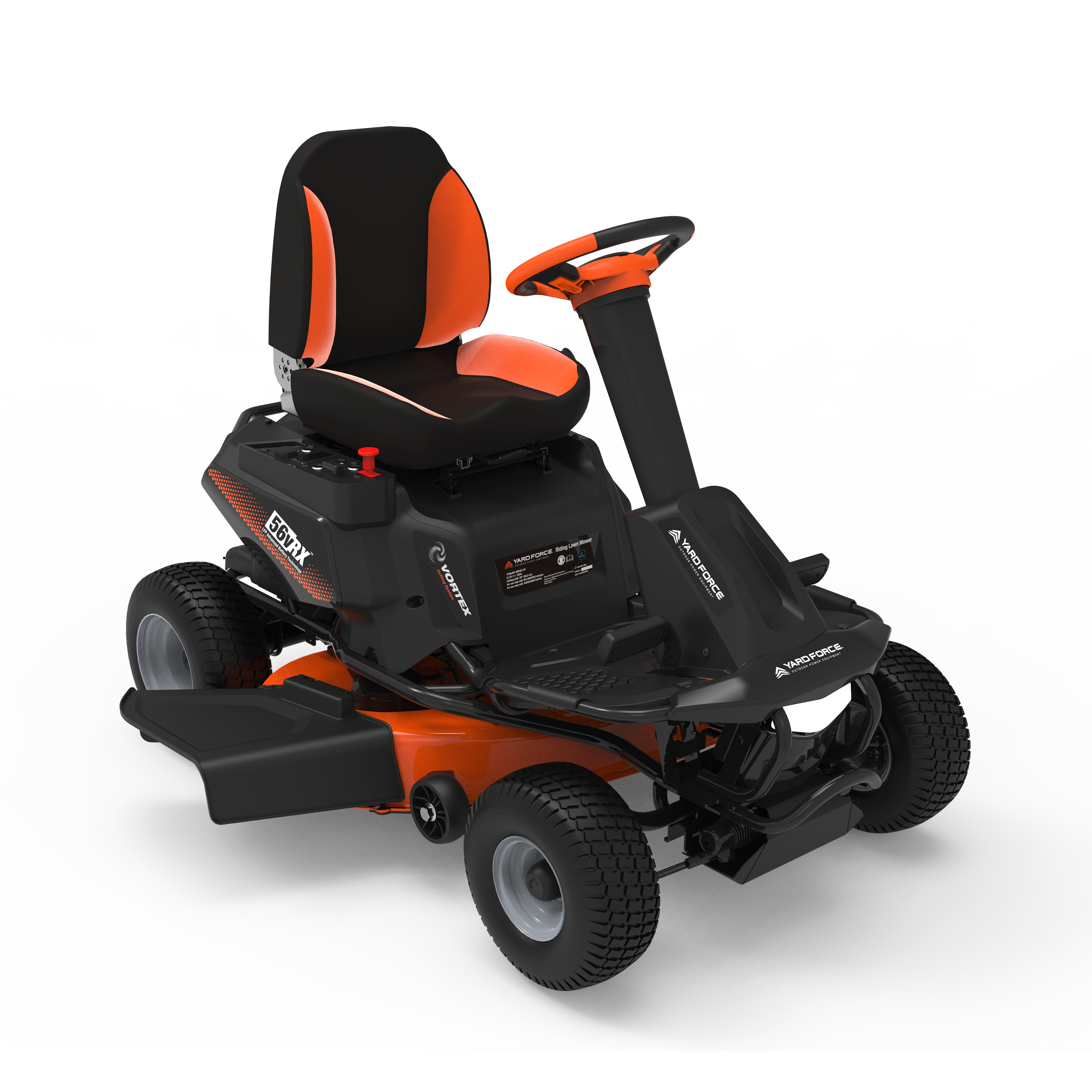 Yard Force 38-Inch 56V 50Ah LFP Battery-Powered Riding Lawn Mower