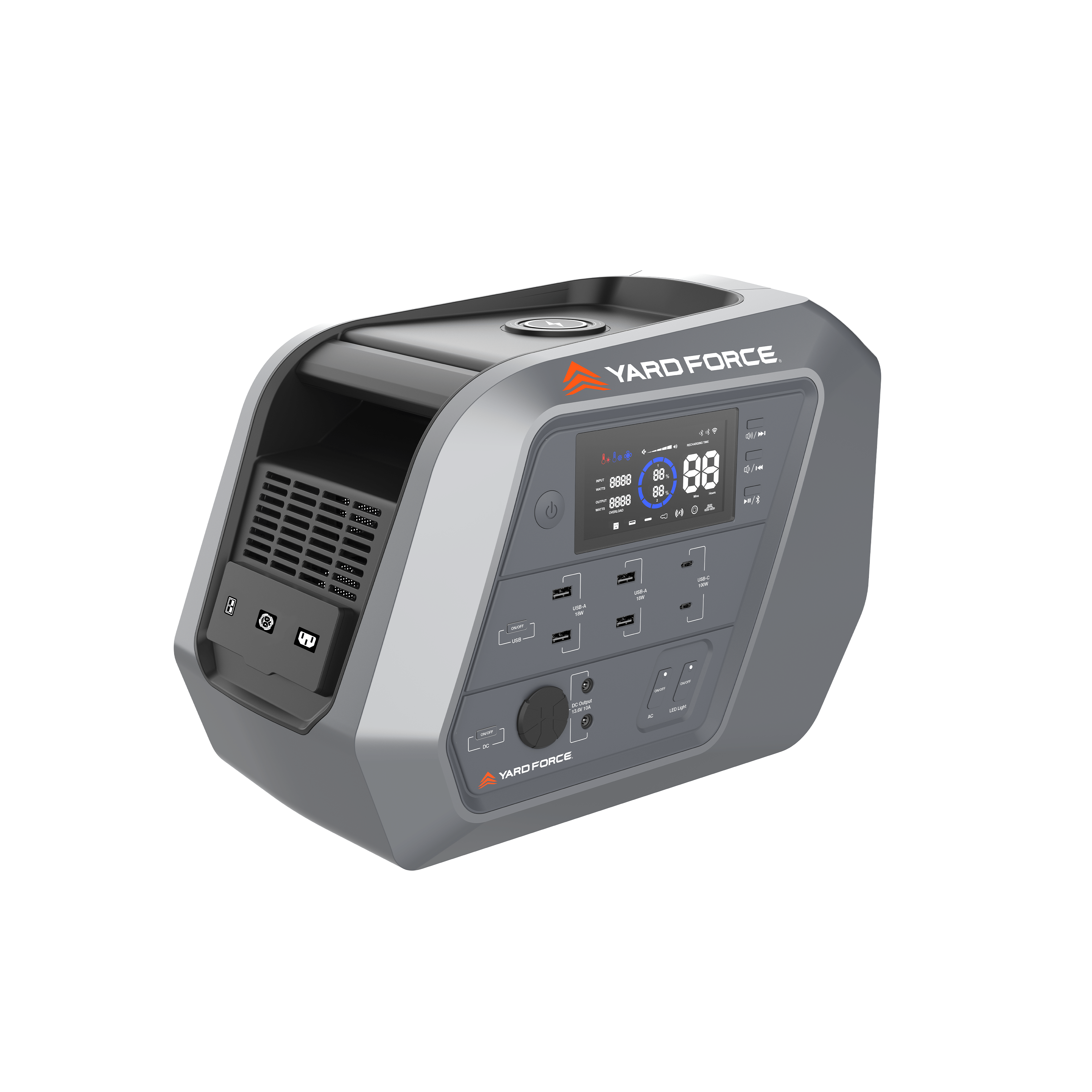FIELDFORCE パワースタンバイ POWERSTANDBY Yard Force PB-1800 1800W Portable Power Station – 1548Wh LiFePO4