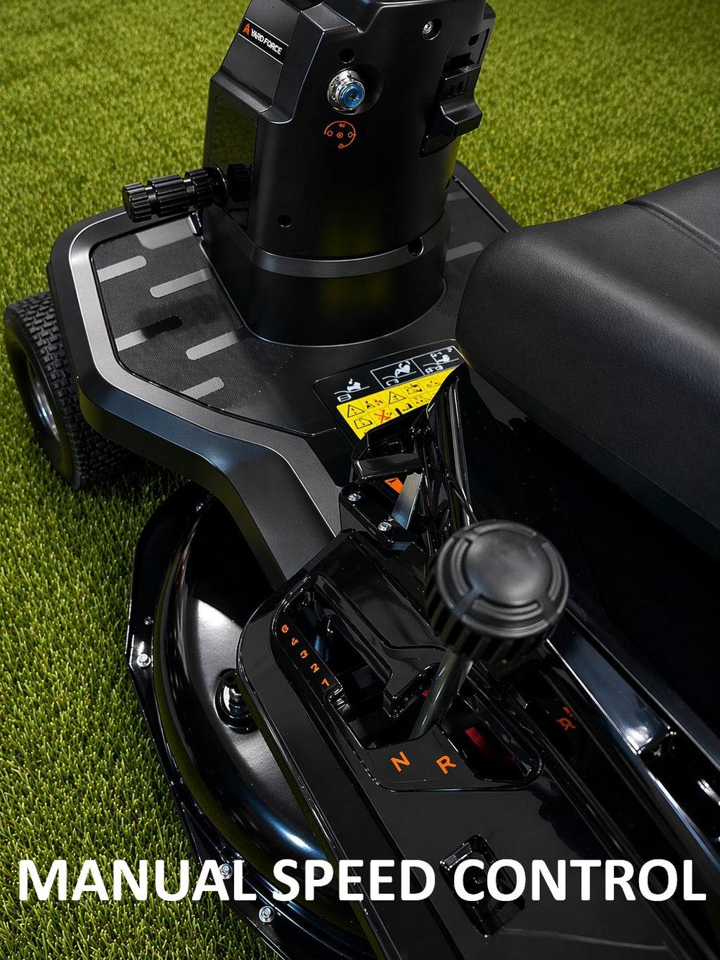 Cortacésped de gasolina Yard Force de 30 pulgadas y 352 cc con una sola cuchilla y arranque eléctrico
