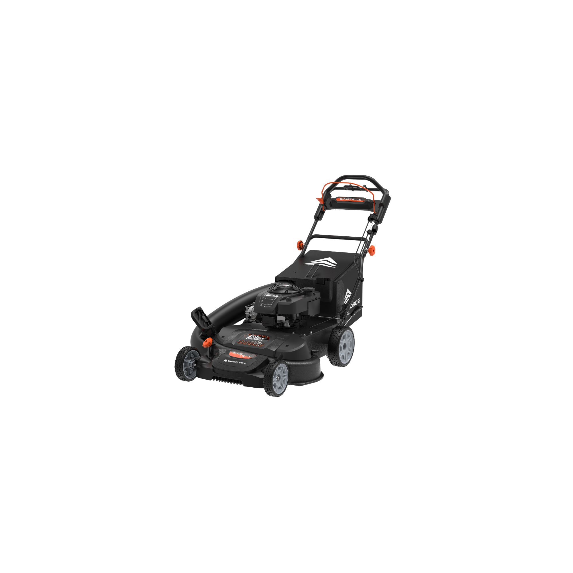 Yard Force YF30-3N1SPV 30 in. Briggs & Stratton 223cc Gas Self-Propelled Lawn Mower, Dual-Blade, 3-in-1, Blade Brake System, Smart Pace
