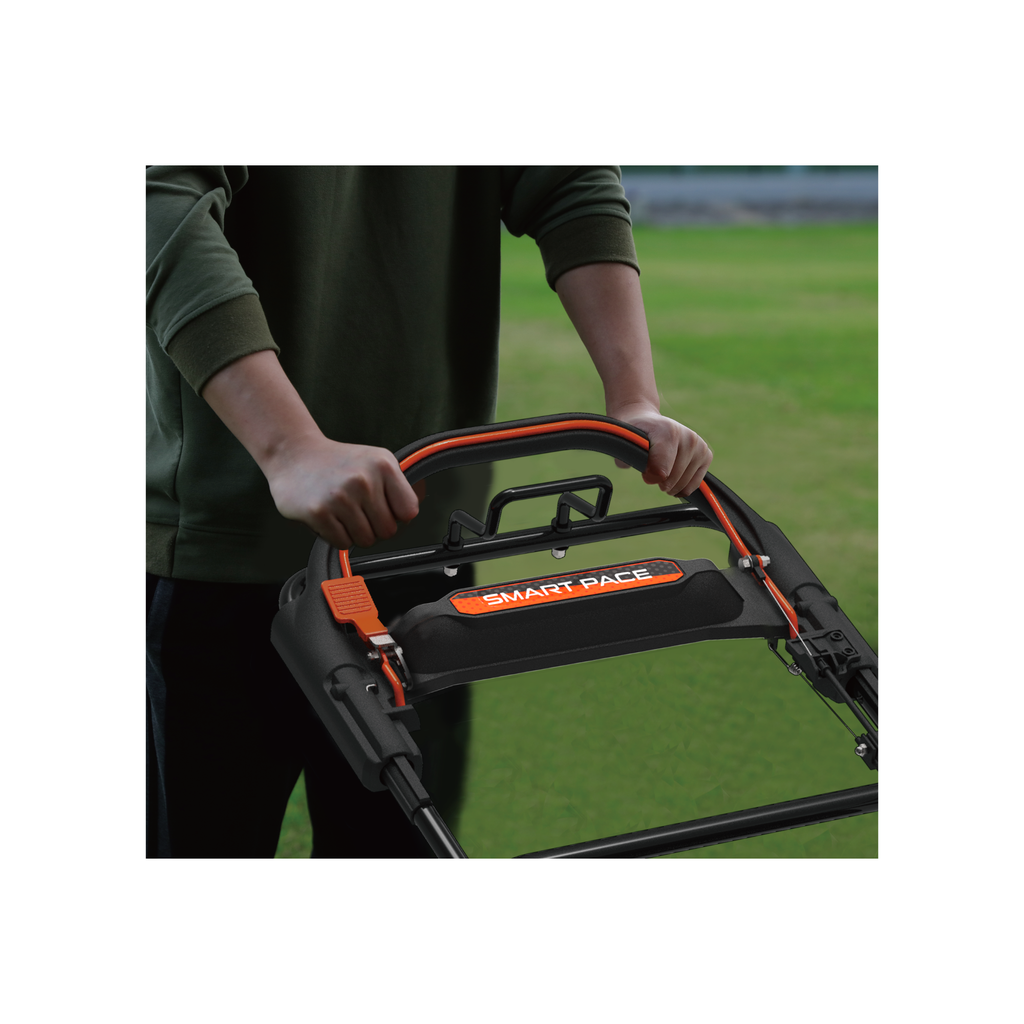 Yard Force YF30-3N1SPV 30 in. Briggs & Stratton 223cc Gas Self-Propelled Lawn Mower, Dual-Blade, 3-in-1, Blade Brake System, Smart Pace