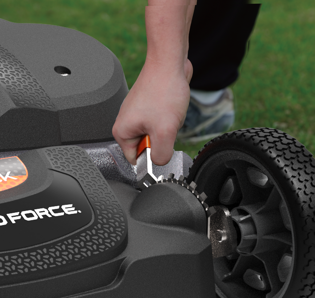 Yard Force YF30-3N1SPV 30 in. Briggs & Stratton 223cc Gas Self-Propelled Lawn Mower, Dual-Blade, 3-in-1, Blade Brake System, Smart Pace