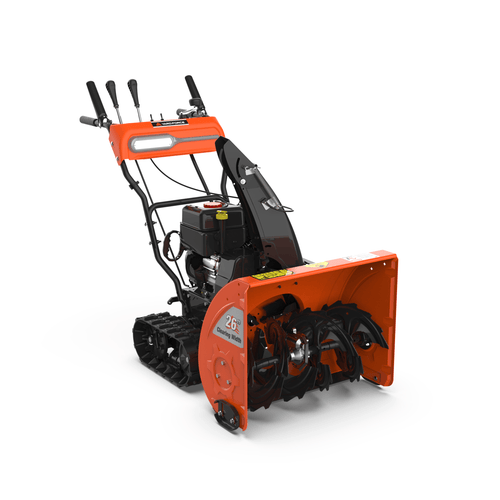Yard Force 26-Inch Dual-Stage Gas Snow Blower with Continuous