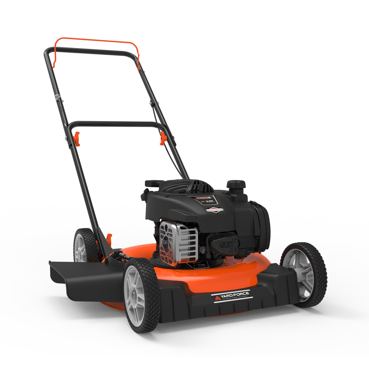 Yard Force Gas-Powered 21-Inch Side Discharge Push Lawn Mower with